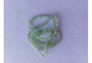 Бусины стеклянные 4 мм светло-зеленый АВ №19, цена за 50 шт